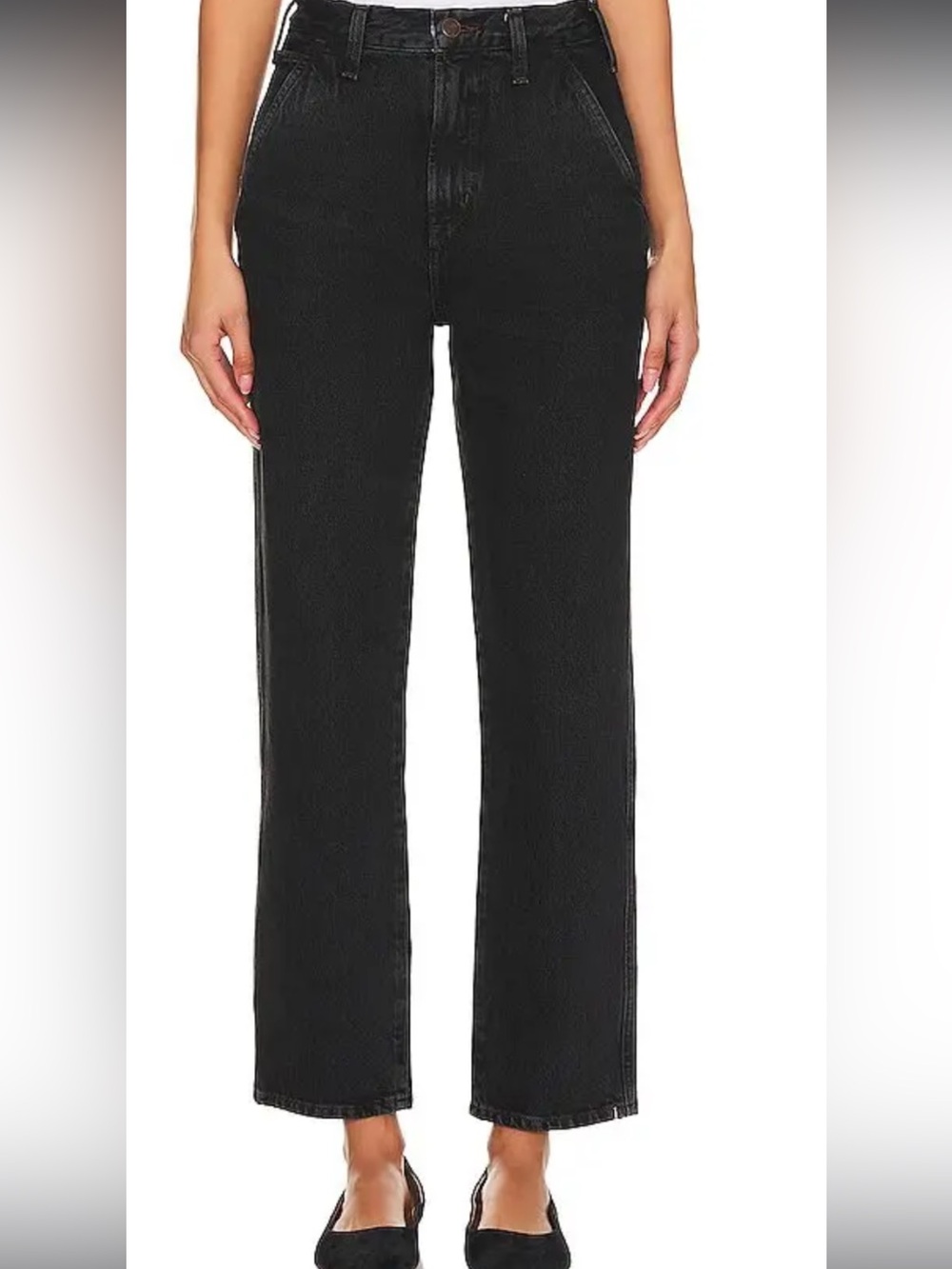 Agolde Black Wide Leg Jeans